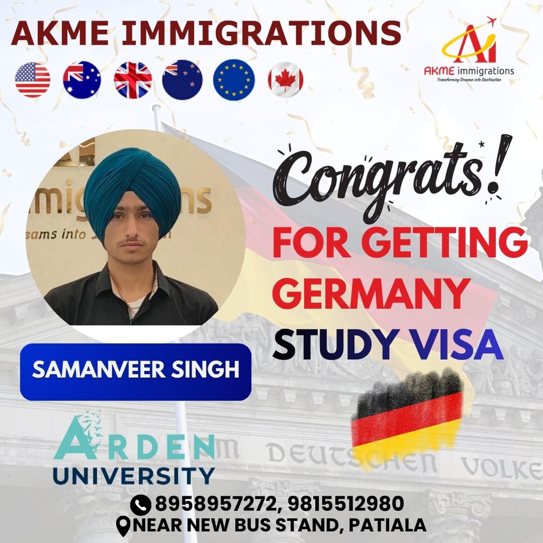 Samanveer Singh - Germany Study Visa